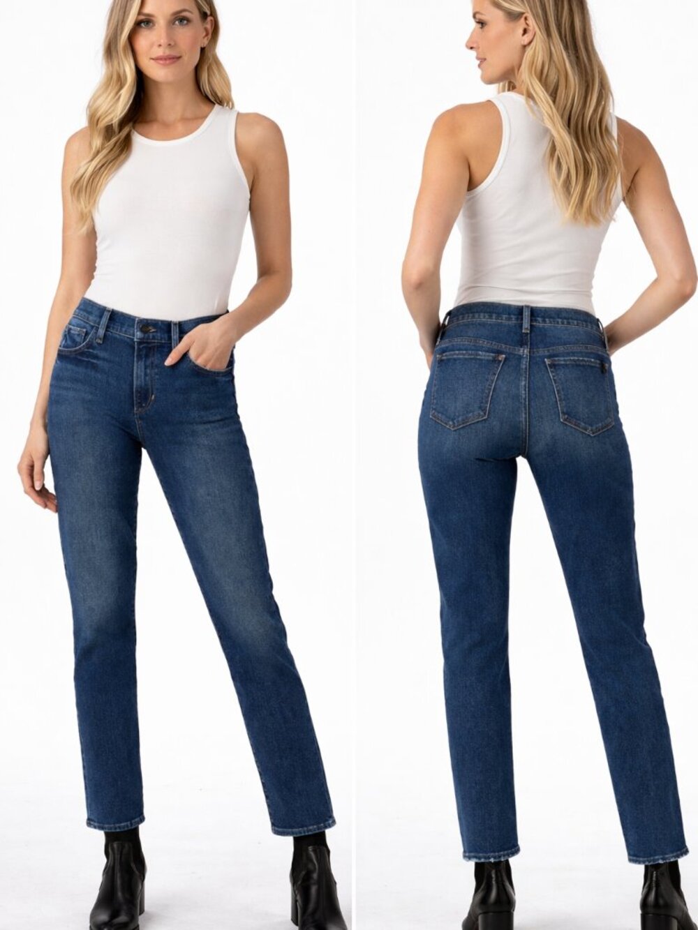 NEW Joe’s Jeans THE LARA Mid Rise Cigarette Ankle Womens size 26 Blue MSRP $198